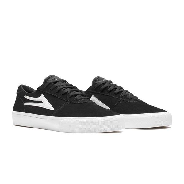 LaKai Manchester Black/White Skate Shoes Mens | Australia FO0-3879